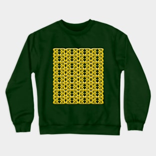 Gold Metal Grid Crewneck Sweatshirt